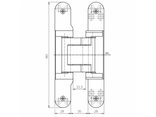 Купить дверную петлю TECTUS TE 541 FVZ 3D ДО 100 КГ в Минске