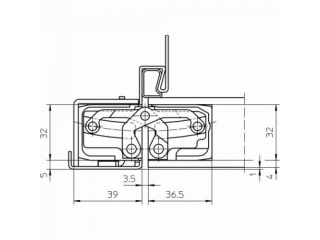 Купить дверную петлю TECTUS TE 540 3D ДО 120 КГ в Минске