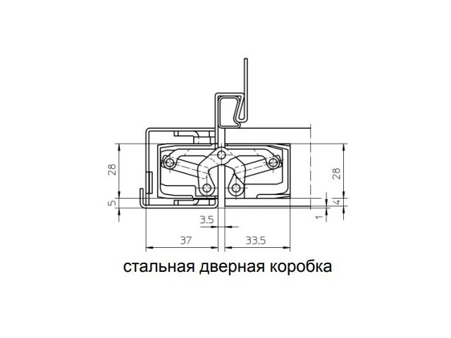 Купить дверную петлю TECTUS TE 340 3D ДО 80 КГ в Минске