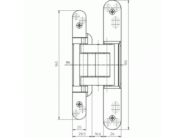 Купить дверную петлю TECTUS TE 380 3D ДО 60 КГ в Минске