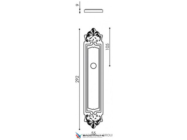 Фото дверной ручки модель ANAFESTO PL96 от VENEZIA