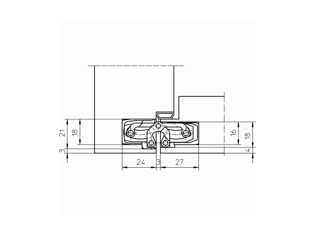 Купить дверную петлю TECTUS TE 240 3D ДО 60 КГ в Минске