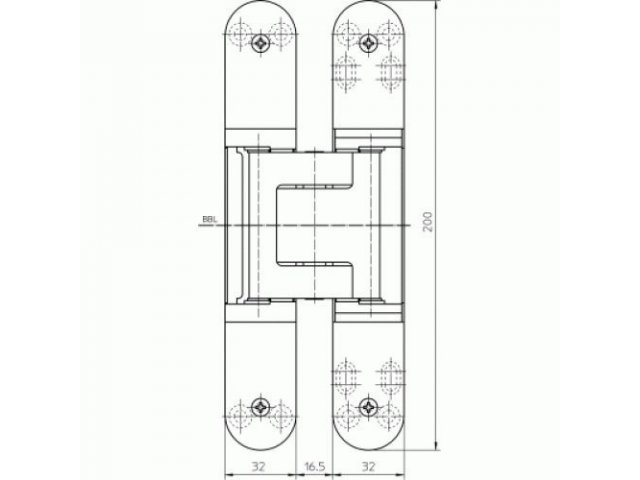 Купить дверную петлю TECTUS TE 540 3D ДО 120 КГ в Минске