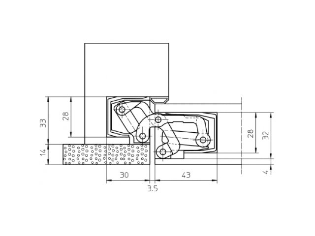 Купить дверную петлю TECTUS TE 541 FVZ 3D ДО 100 КГ в Минске
