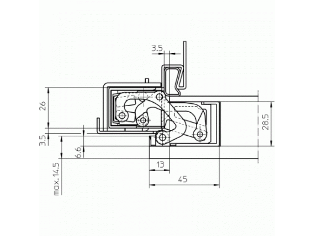Купить дверную петлю TECTUS TE 380 3D ДО 60 КГ в Минске