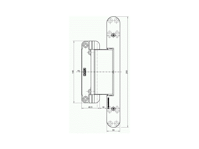 Купить дверную петлю TECTUS TE 680 3D ДО 160 КГ в Минске