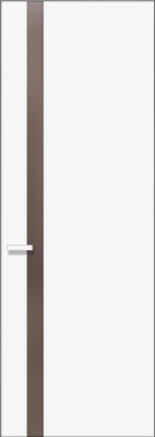  РД11 Белый матовый Стекло сатин бронза Без кромки Invisible