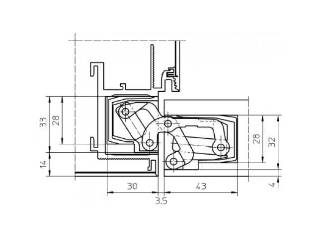Купить дверную петлю TECTUS TE 541 FVZ 3D ДО 100 КГ в Минске