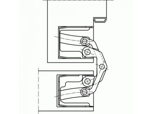 Купить дверную петлю TECTUS TE 540 3D ДО 120 КГ в Минске