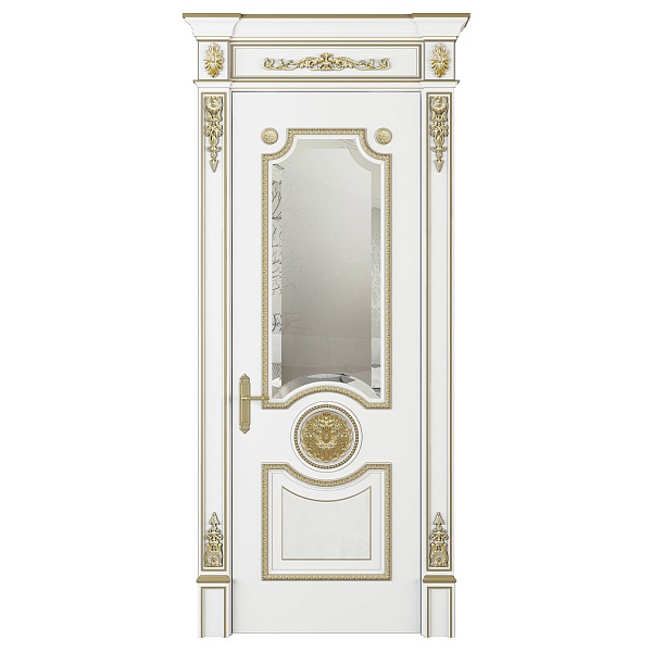 Дверной блок 102В, капитель 2 (отделка эмаль, патина)