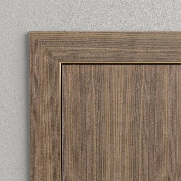 Алюминиевая дверная коробка и плоский наличник