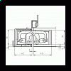 Купить дверную петлю TECTUS TE 645 3D ДО 300 КГ в Минске