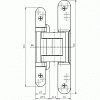 Купить дверную петлю TECTUS TE 380 3D ДО 60 КГ в Минске