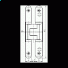 Купить дверную петлю TECTUS TE 240 3D ДО 60 КГ в Минске