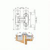 Купить дверную петлю INVISACTA 3D (120X30ММ) 60КГ в Минске