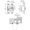 Купить дверную петлю ARCHITECT 3D-ACH 40 ЛЕВ. в Минске