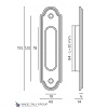 Фото дверной ручки модель U111 от VENEZIA