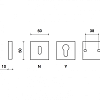 Фото дверной накладки модель НАКЛАДКА CYL 50 QR (К РУЧКАМ INNER,FLOW)