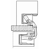 Купить дверную петлю TECTUS TE 541 FVZ 3D ДО 100 КГ в Минске