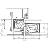 Купить дверную петлю TECTUS TE 541 FVZ 3D ДО 100 КГ в Минске