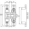 Купить дверную петлю INVISACTA 3D (120X23 ММ) 60КГ в Минске